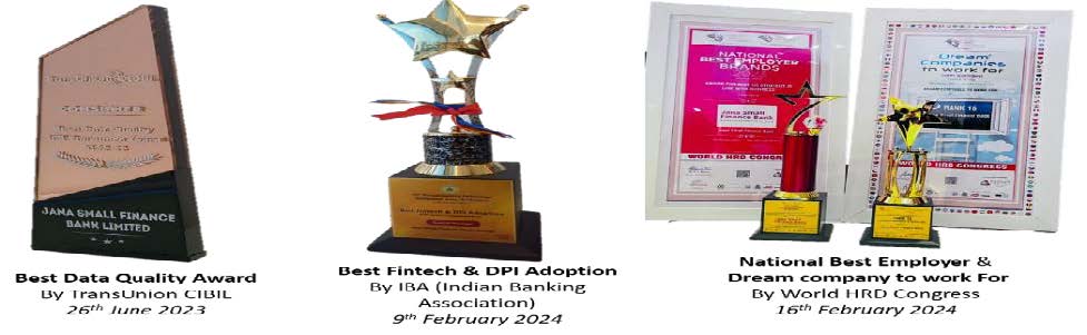 Jana Small Finance Bank Awards Won